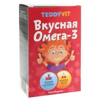 ТЕДДИВИТ ОМЕГА-3 КАПС. №80 БАД-0